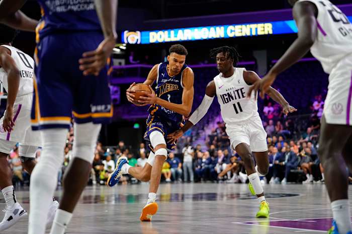 Victor Wembanyama Boulogne-Levallois Metropolitans 92 NBA G League Ignite